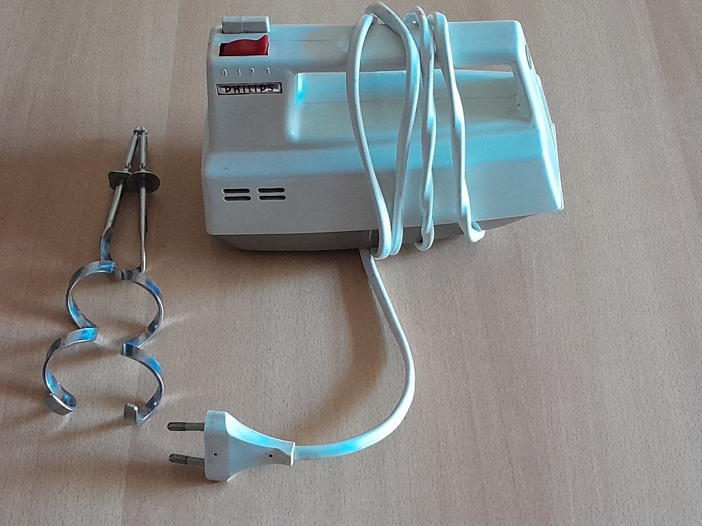 Vintage Philips Handmixer HM3060 ( 1970's retro mixer ) igs, Ophalen, Gebruikt
