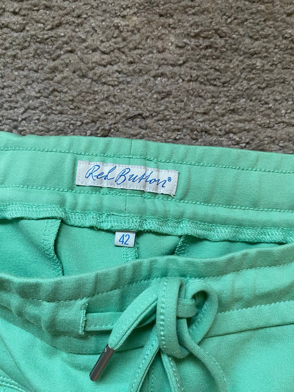 Mintgroene broek van Red Button - Maat 42, Ophalen, Zo goed als nieuw, Maat 42/44 (L), Groen