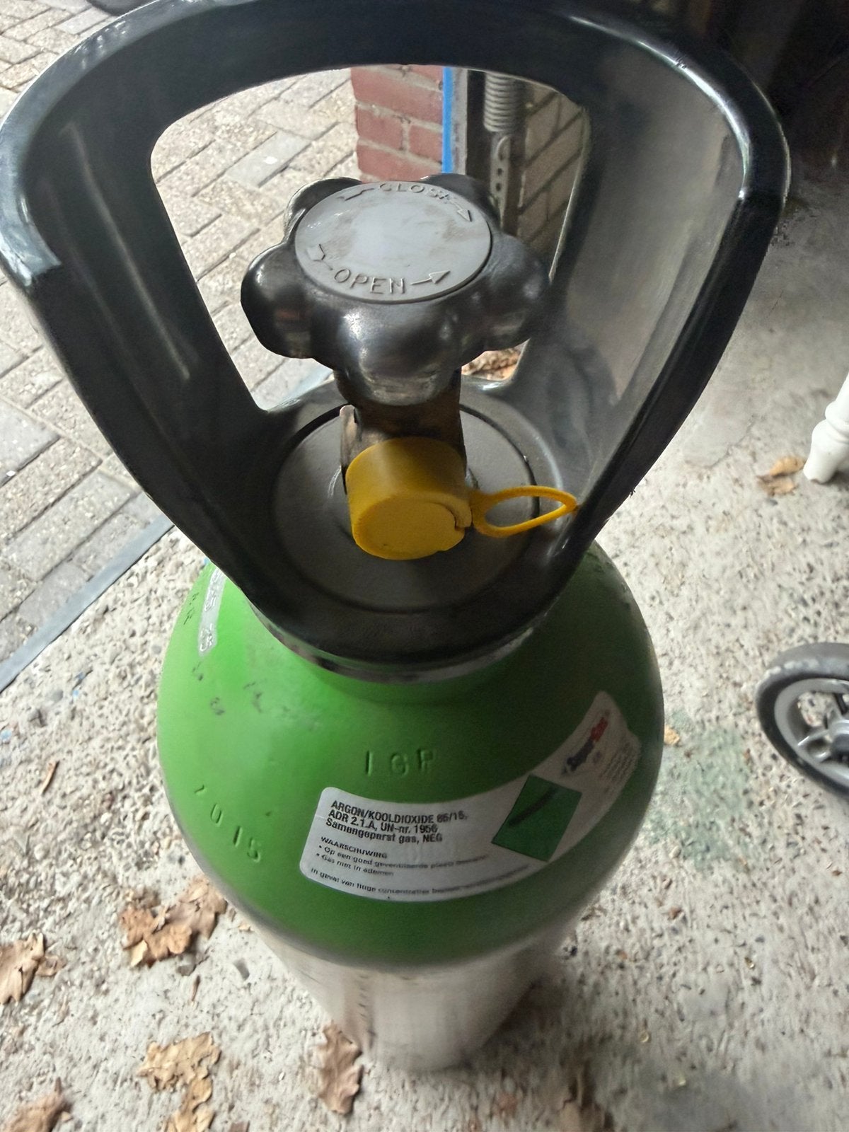 Menggas 20 Ltr gevuld supergas cilinders, Ophalen, Zo goed als nieuw, 250 ampère of meer, Overige typen