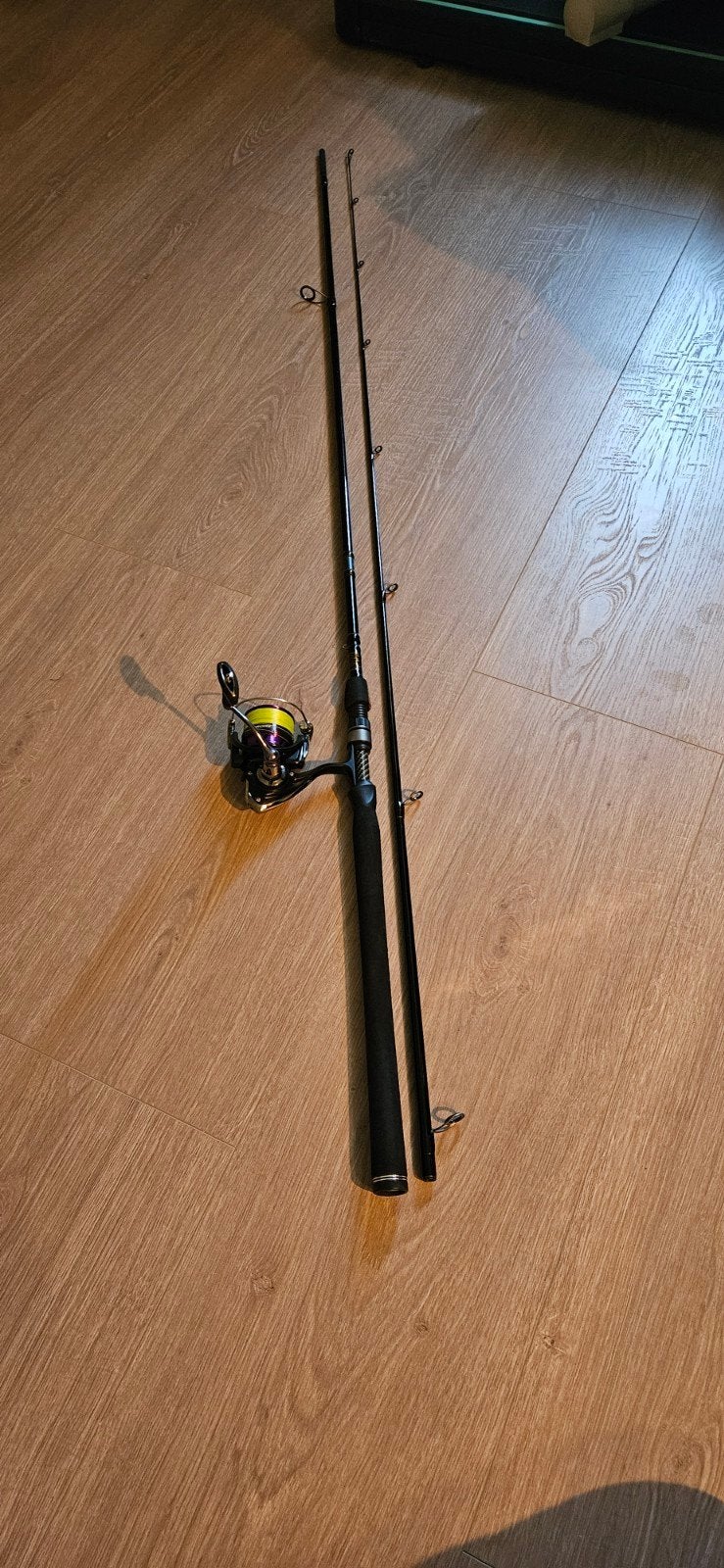 Westin Powershad hengel met Daiwa molen en Berkley X9 lijn, Ophalen, Zo goed als nieuw, Complete hengel
