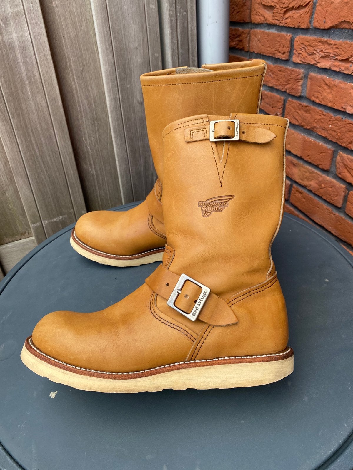 Red Wing 9027 Engineer boots cognac US8D/41, Kleding | Heren, Schoenen, Overige kleuren, Boots, Ophalen of Verzenden, Gedragen