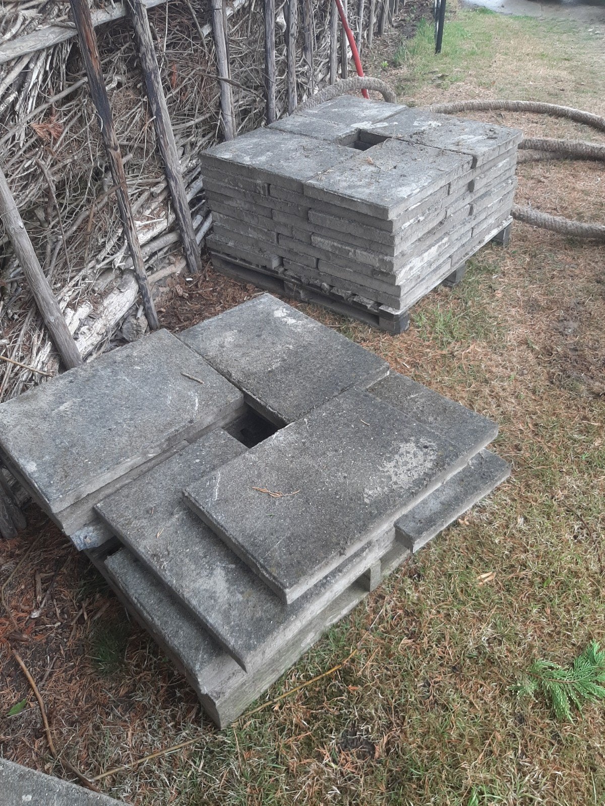 tegels, Tuin en Terras, Tegels en Klinkers, Ophalen, Gebruikt, Beton, Terrastegels