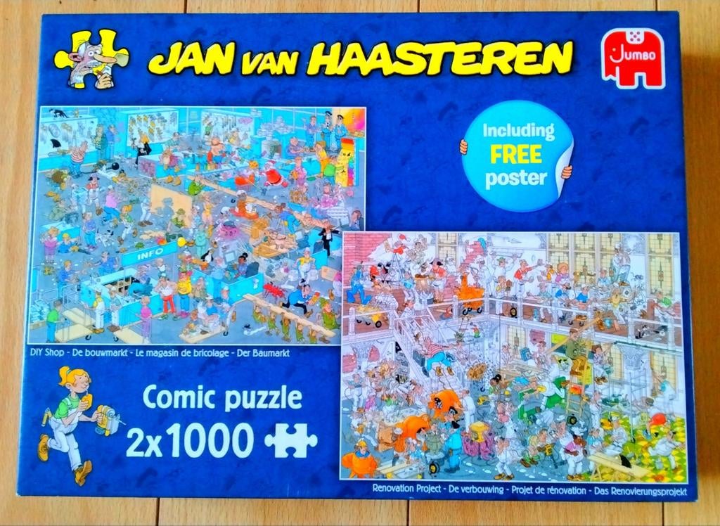 Jan van Haasteren, diverse soorten en titels, vanaf € 7.00, Hobby en Vrije tijd, Ophalen of Verzenden, 500 t/m 1500 stukjes