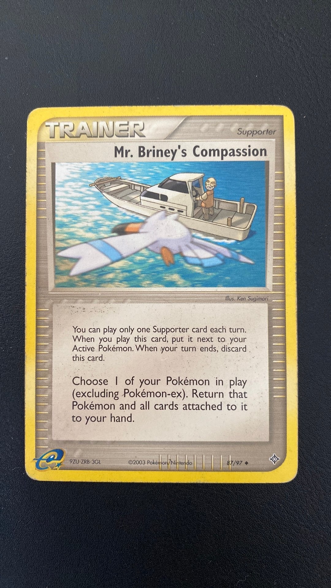 Pokemon mr briney’s compassion 87 ex dragon, Ophalen of Verzenden, Gebruikt, Losse kaart