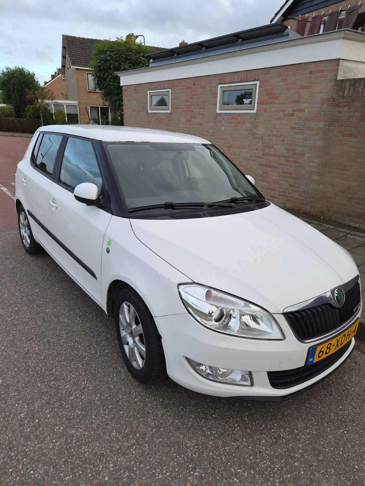 Skoda Fabia 1.2 TDI 55KW Greenline 2012 Wit, Auto's, Voorwielaandrijving, 74 pk, 1199 cc, Wit