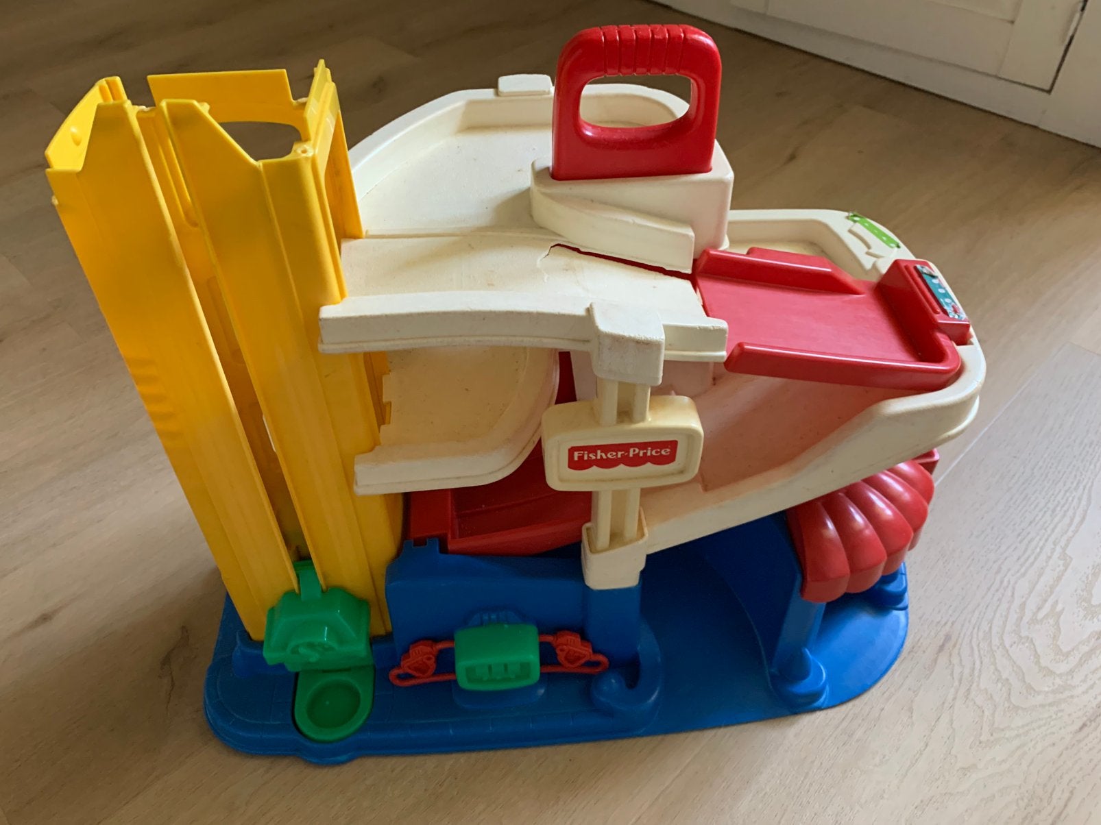 Fisher price autogarage, Kinderen en Baby's, Ophalen, Gebruikt, Speelset