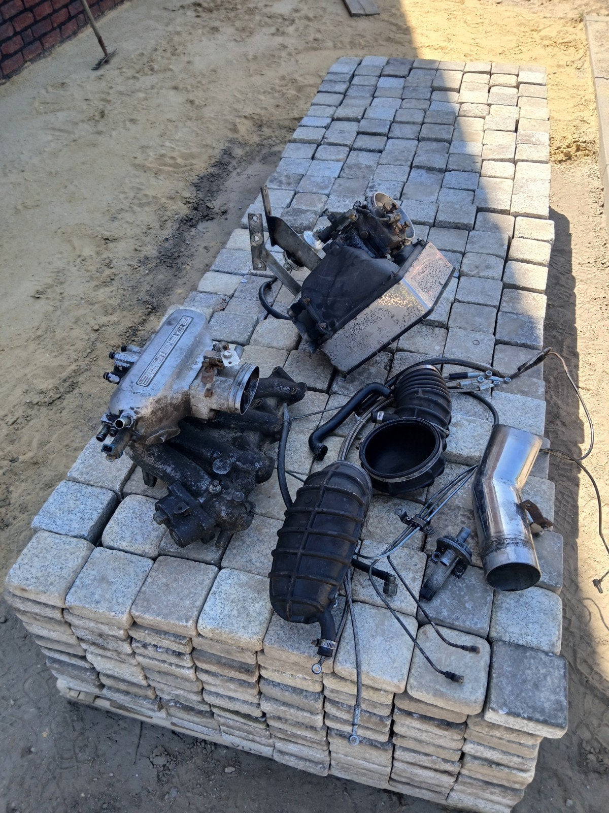 inlaatspruitstuk met K-Jetronic porche 924 compleet, Ophalen of Verzenden, Gebruikt, Porsche
