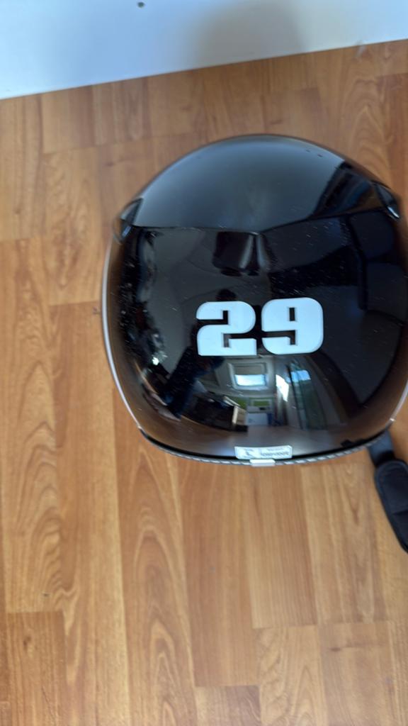 Zwarte scooterhelm met vizier - Maat L, merk Bayard., Ophalen, Gebruikt, Large