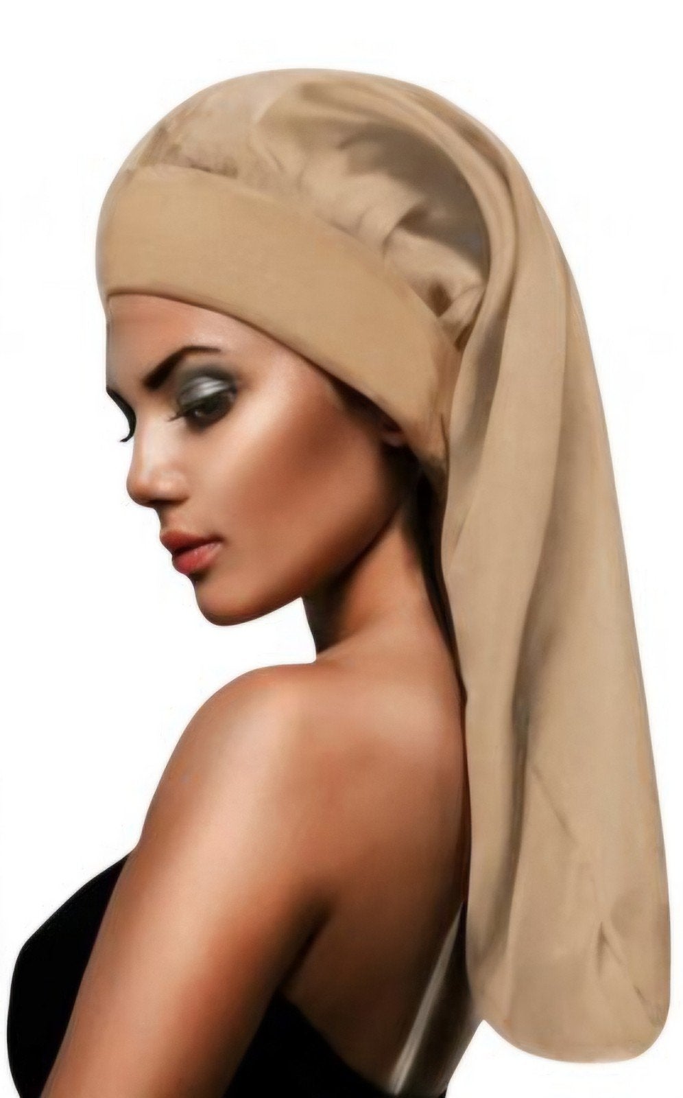 Zijde Bonnet Lang - Beschermt je haar 's nachts, Ophalen of Verzenden