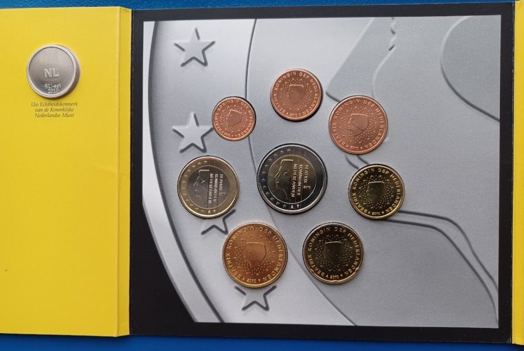 Nationale jaarset Nederland 2010 BU, Verzenden, Koningin Beatrix, Euro's