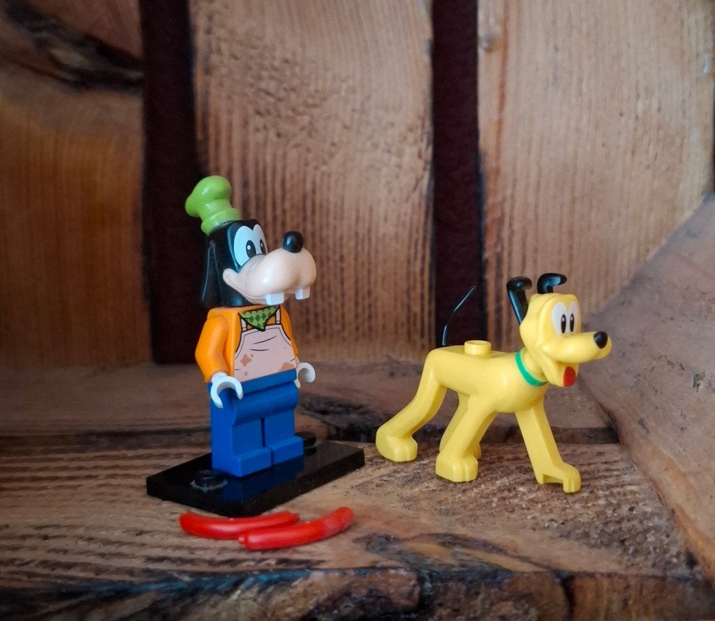 Lego minifiguren Disney Goofy & Pluto, Verzamelen, Disney, Ophalen of Verzenden, Goofy of Pluto, Zo goed als nieuw, Beeldje of Figuurtje