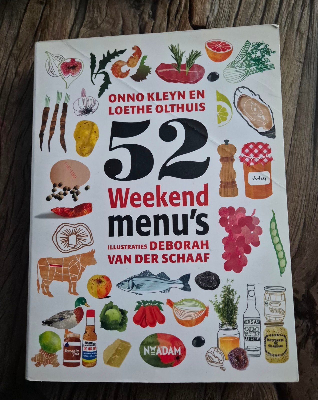 52 Weekendmenu's - Onno Kleyn en Loethe Olthuis, Boeken, Hoofdgerechten, Onno Kleyn en Loethe Olthuis, Ophalen of Verzenden, Zo goed als nieuw