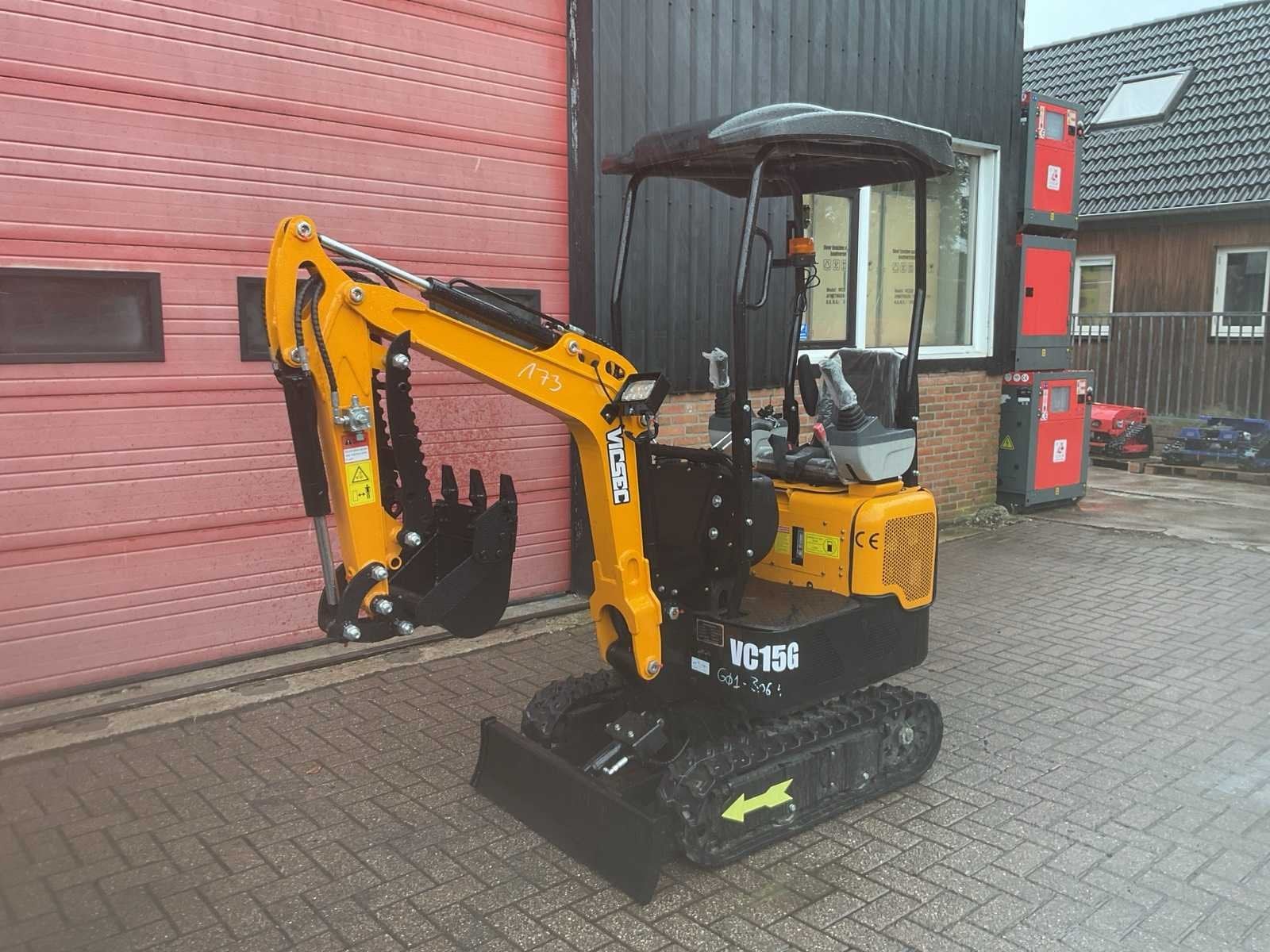 Vicsec VC15G Geel Minigraafmachine, Graafmachine