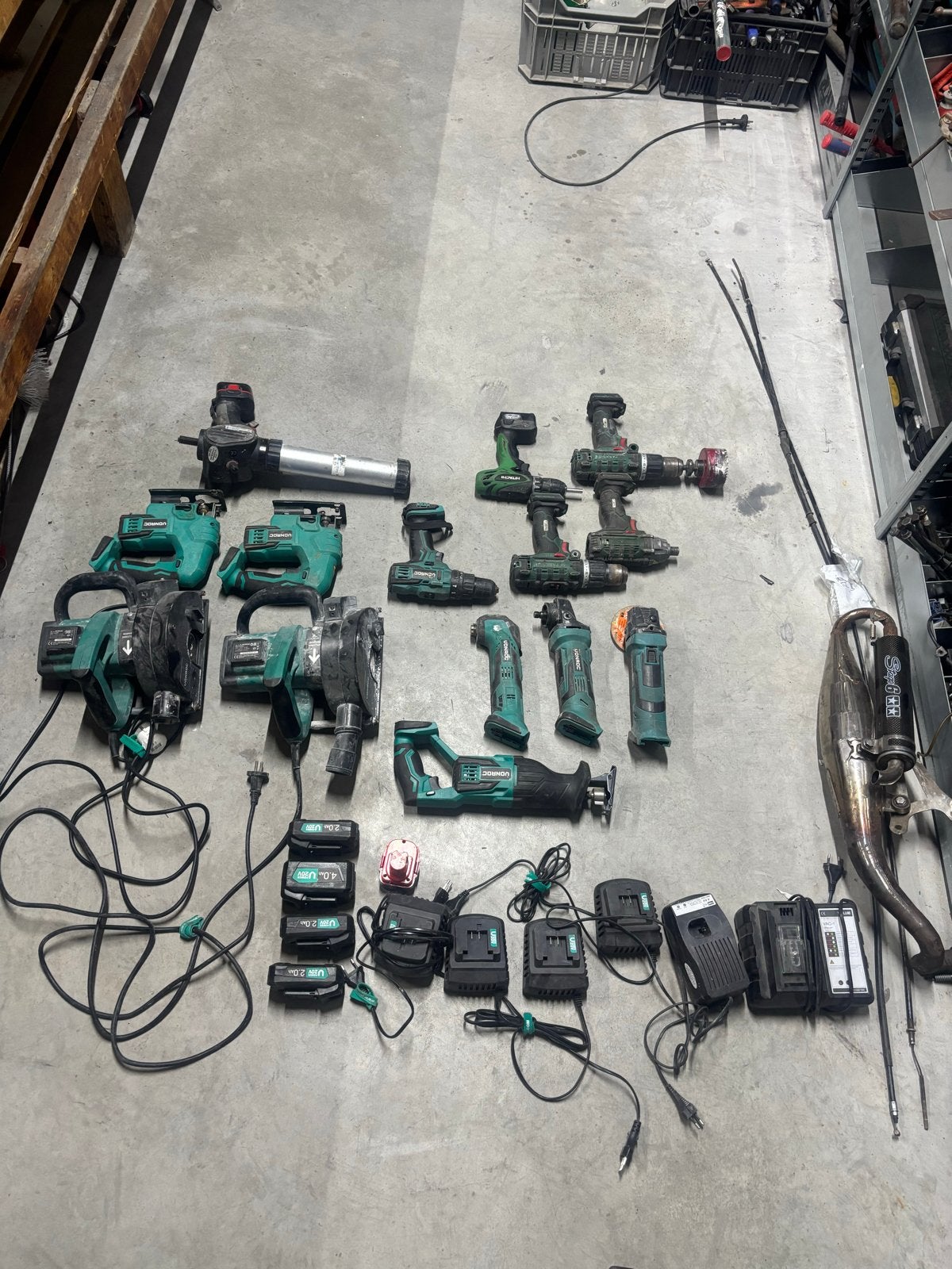 Gereedschap set: Vonroc en Parkside - Getest en goed werkend, Ophalen, Gebruikt, Gereedschapsset, Overige merken