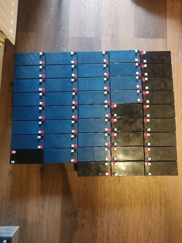 43x loodaccu 12V 7Ah, Gebruikt, Universele onderdelen