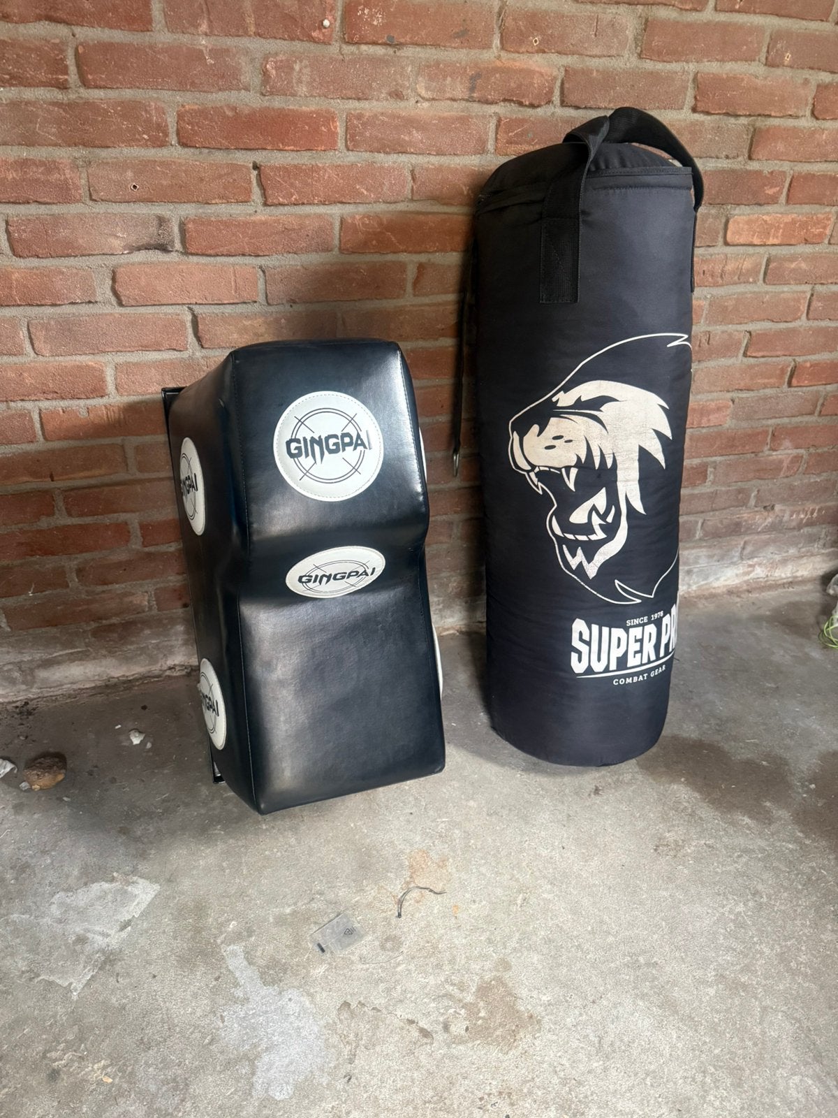 Complete bokset – GINGPAI Bokspad + Super Pro Bokszak, Ophalen, Zo goed als nieuw, Bokszak