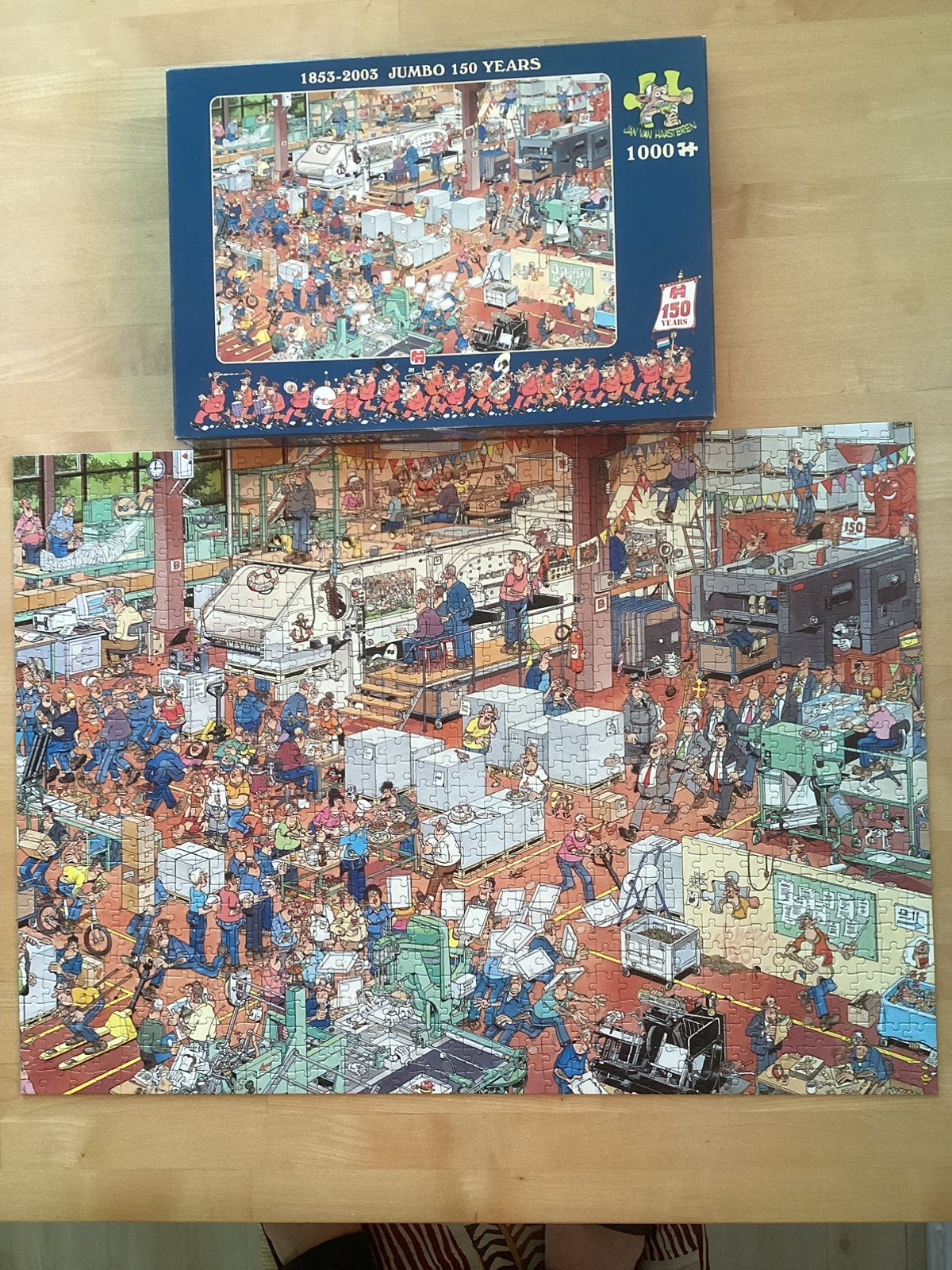 Jan van Haasteren. 1000 st, Ophalen, 500 t/m 1500 stukjes, Zo goed als nieuw