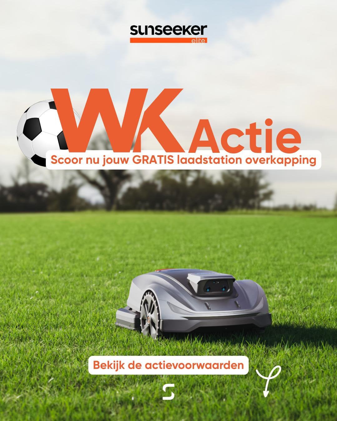 WK actie: gratis laadstation overkapping bij Sunseeker robot, Tuin en Terras, Eu, Nieuw, Ophalen of Verzenden, Minder dan 20 cm