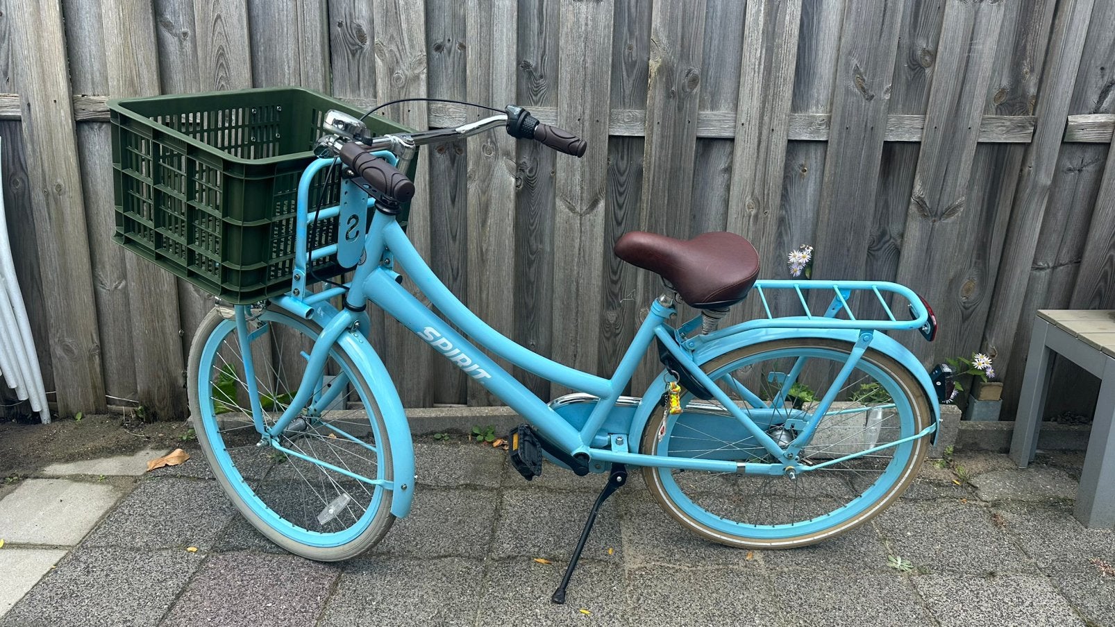 Spirit Cargo meisjesfiets 24 inch blauw, Ophalen, Terugtraprem, 24 inch, Versnellingen