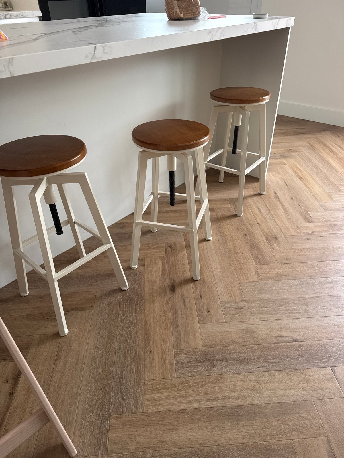 3x Zara Home verstelbare barkrukken metaal/hout, Huis en Inrichting, Ophalen, Gebruikt, In hoogte verstelbaar, 60 tot 90 cm
