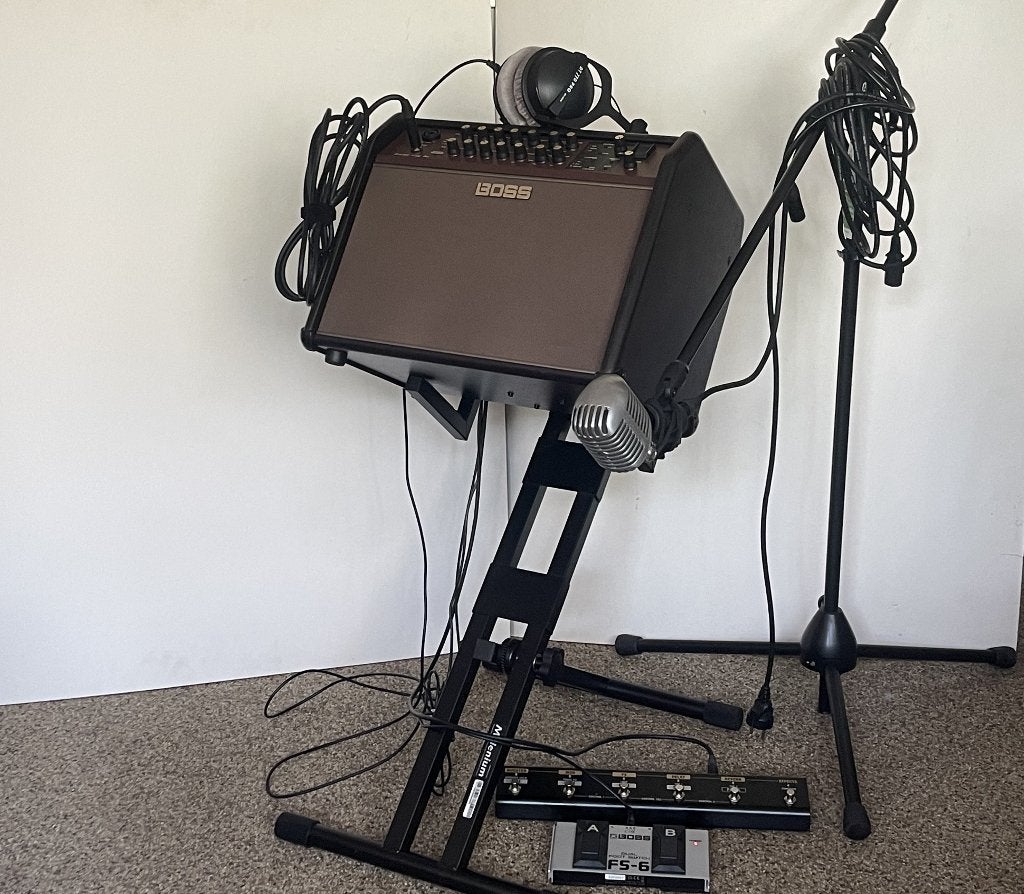 Complete BOSS Acoustic Singer Pro live-set voor zang/gitaar, Muziek en Instrumenten, Ophalen, Zo goed als nieuw, Gitaar, 100 watt of meer