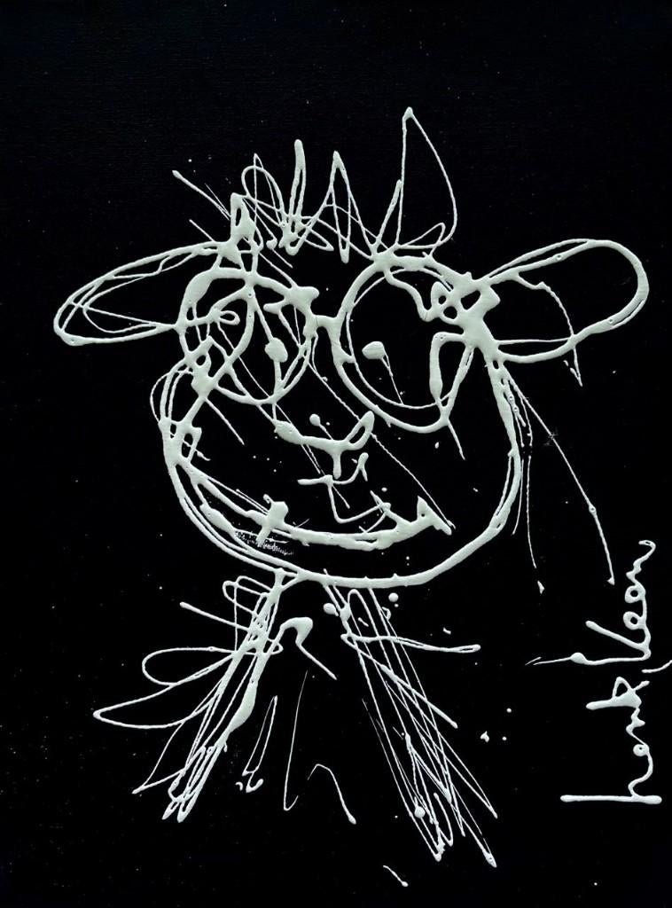 Schilderij Henk Veen - Bokkie, Ophalen of Verzenden