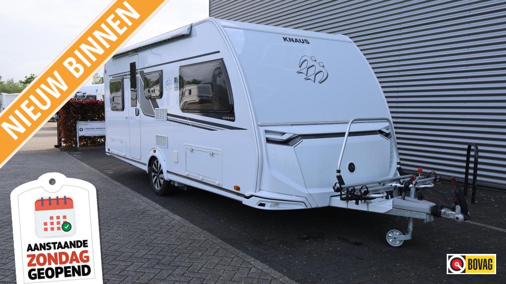 Knaus Sudwind 60 Years 500 EU mover + dakairco, Caravans en Kamperen, Schokbreker, Rondzit, Bedrijf, 5 tot 6 meter