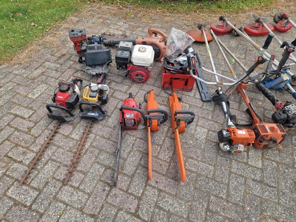 Te koop partij tuinmachines, Tuin en Terras, Ophalen