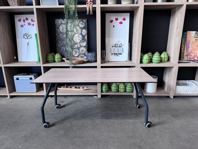 Tafel met wielen/ kantinetafel 160x80xH74 cm, 80€/st, 2st