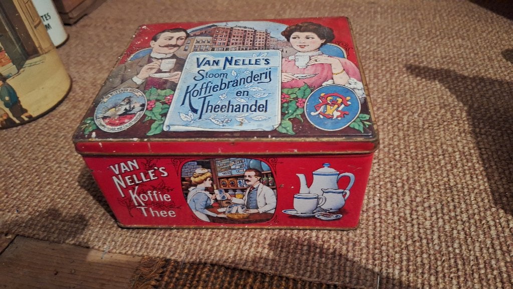 Van Nelle Koffie- en Theeblik, Verzamelen, Blikken, Ophalen, Gebruikt, Koffie, Van Nelle