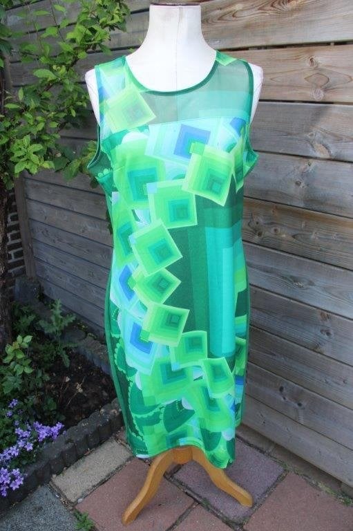 Jurk groen Desigual mt XXL Vaste prijs, Maat 46/48 (XL) of groter, Ophalen of Verzenden, Zo goed als nieuw, Knielengte