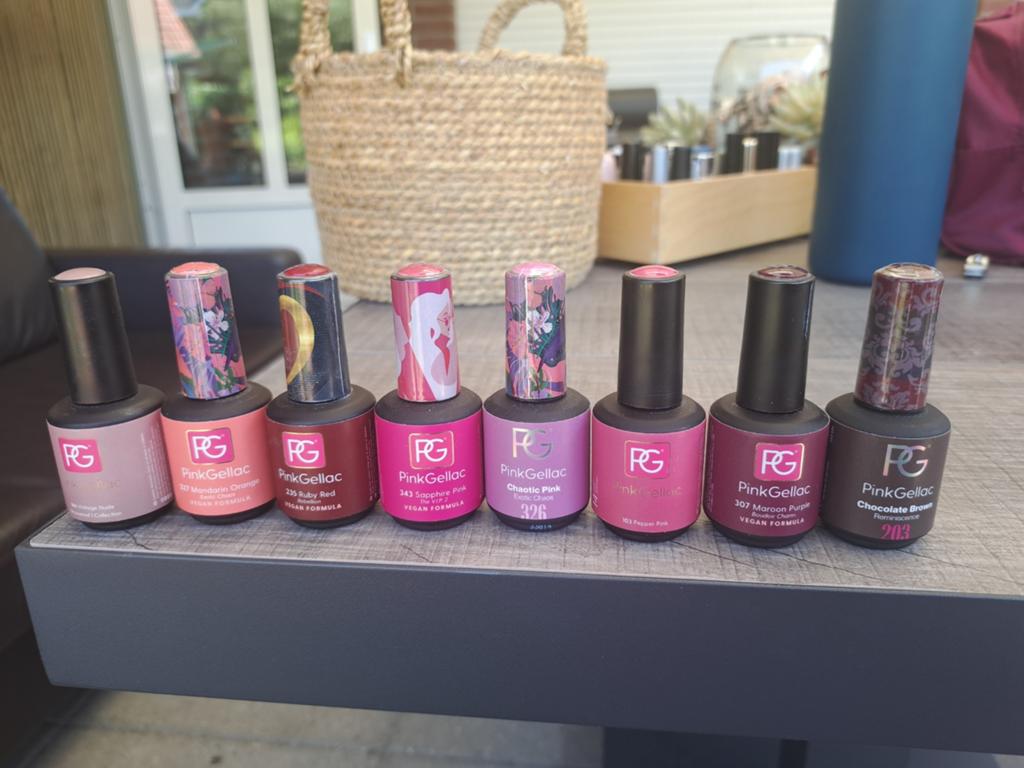 Pink Gellac 16 stuks, Ophalen of Verzenden, Nieuw, Overige kleuren, Handen en Nagels