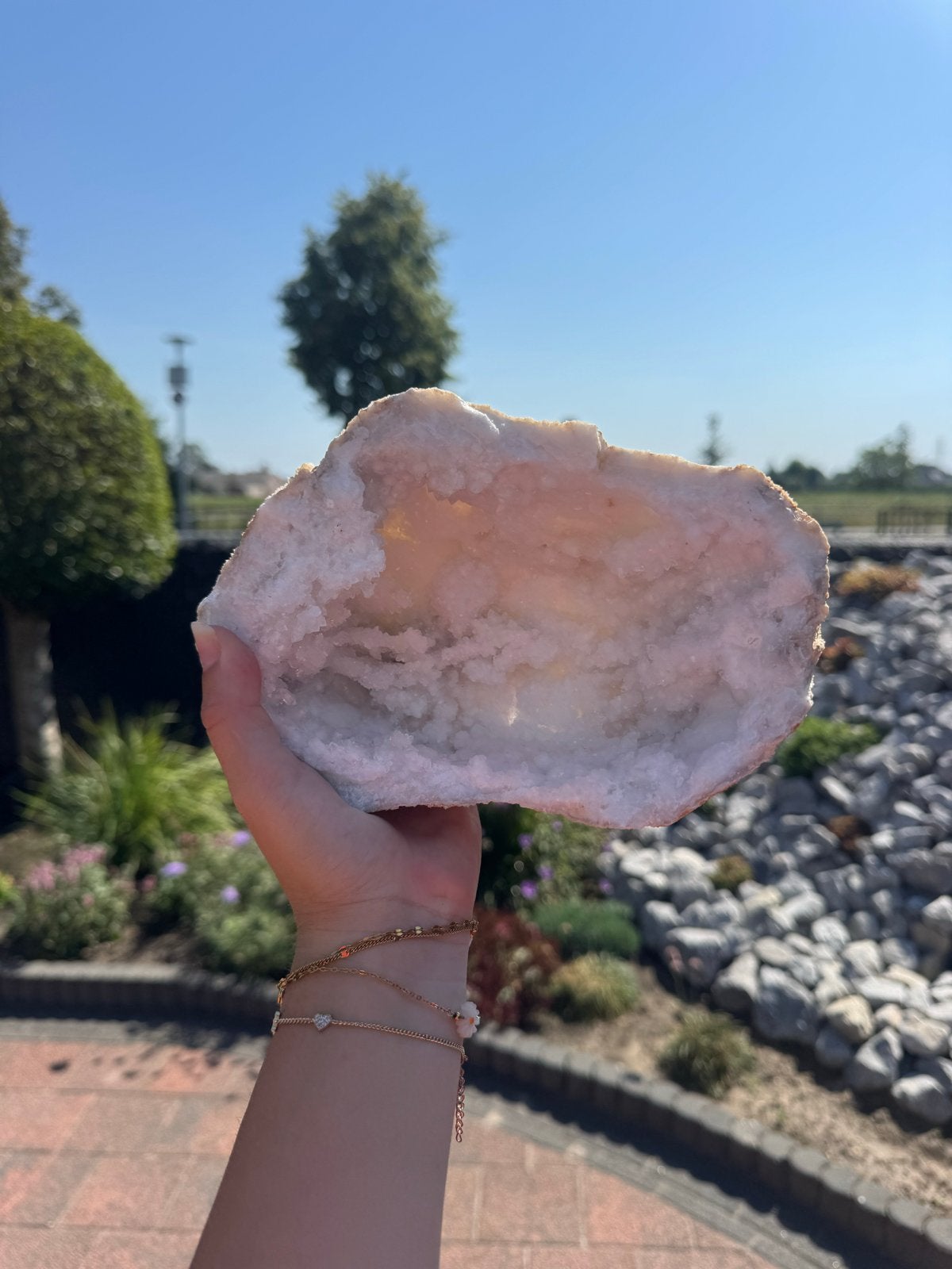 Geode berg Kristal - Prachtig Decoratiestuk, Sieraden, Tassen en Uiterlijk, Edelstenen, Verzenden, Nieuw