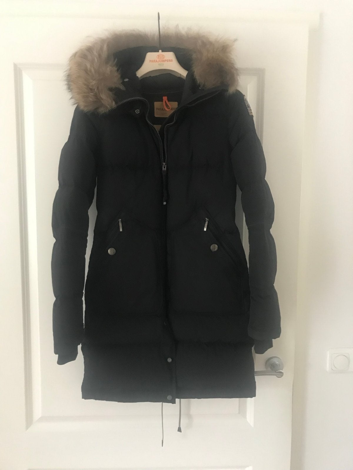 Parajumpers Long Bear Dames Jas Zwart - Maat XS, Ophalen of Verzenden, Zo goed als nieuw, Maat 34 (XS) of kleiner, Zwart