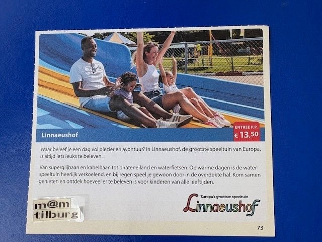 Linnaeushof entree €13,50 p.p. tot 1-7-2027, Drie personen of meer, Kortingskaart