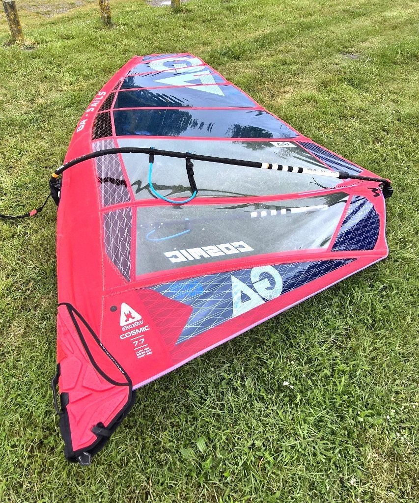 Gaastra Cosmic 7.7 met mast C80 ZGAN, Watersport en Boten, Windsurfen, Ophalen, Gaastra, 6.5 m² tot 8 m², Zo goed als nieuw