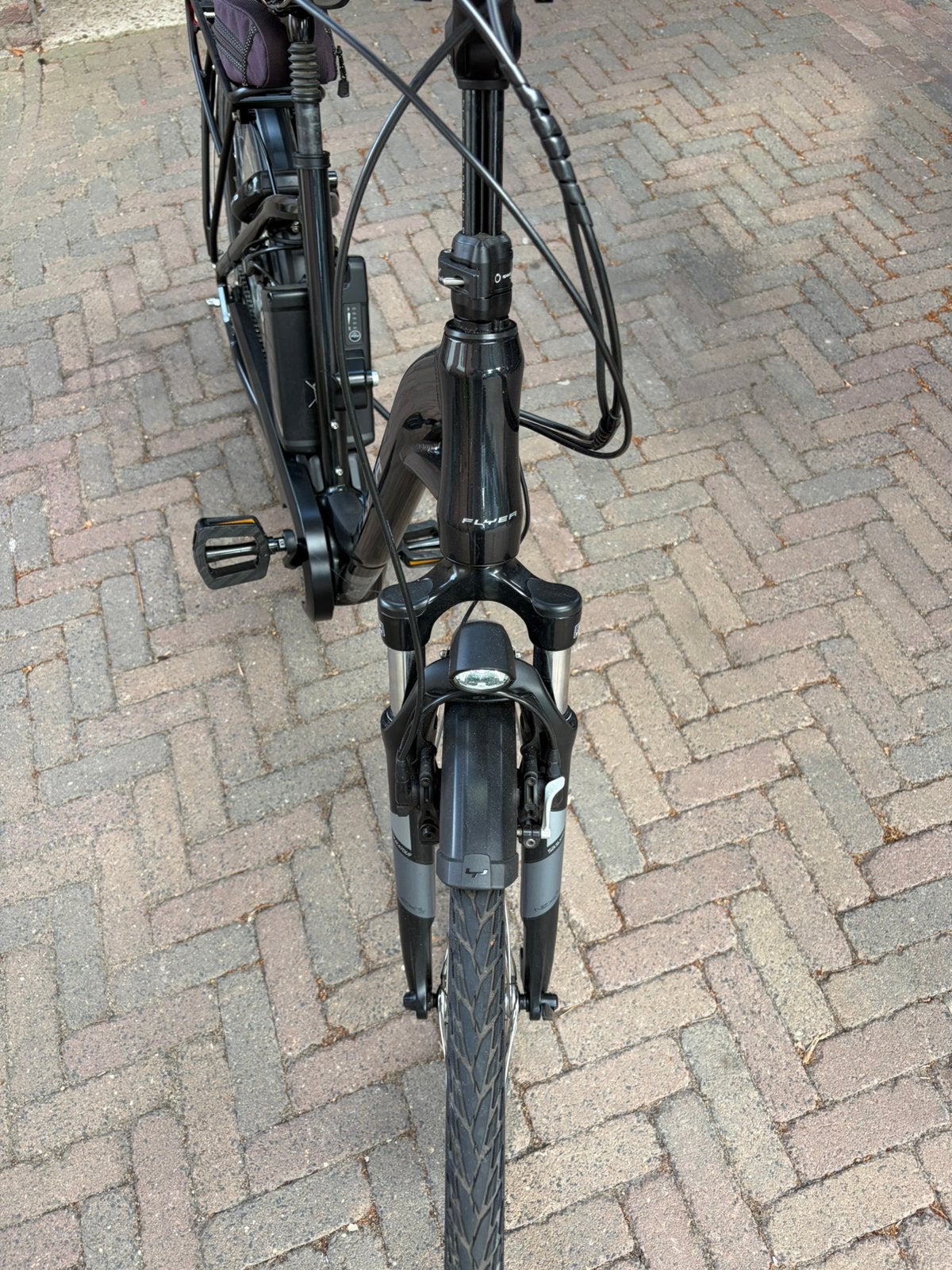 Flyer T model Panasonic met Nexus 8 naaf zwart, Fietsen en Brommers, Ophalen, Zo goed als nieuw, Overige merken
