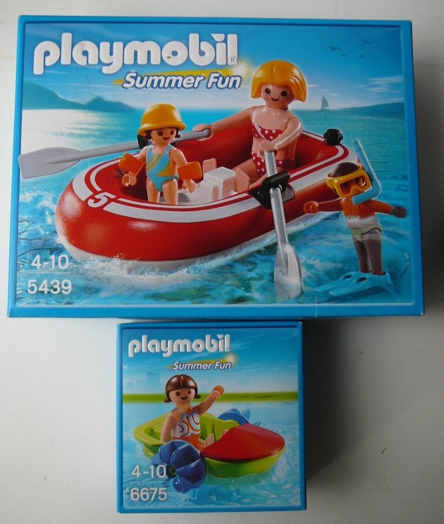 Nieuw Playmobil Summer Fun 5439 en 6675 boot + waterfiets, Ophalen of Verzenden, Nieuw, Complete set