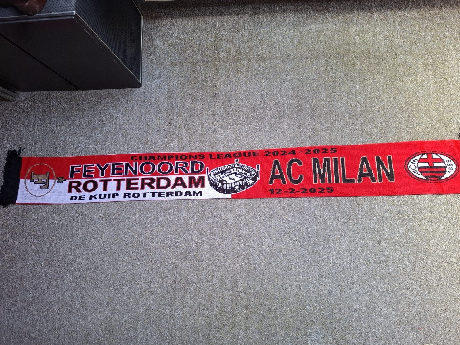 Feyenoord- AC Milan sjaal 2025, Verzenden, Nieuw, Feyenoord, Vaantje of Sjaal