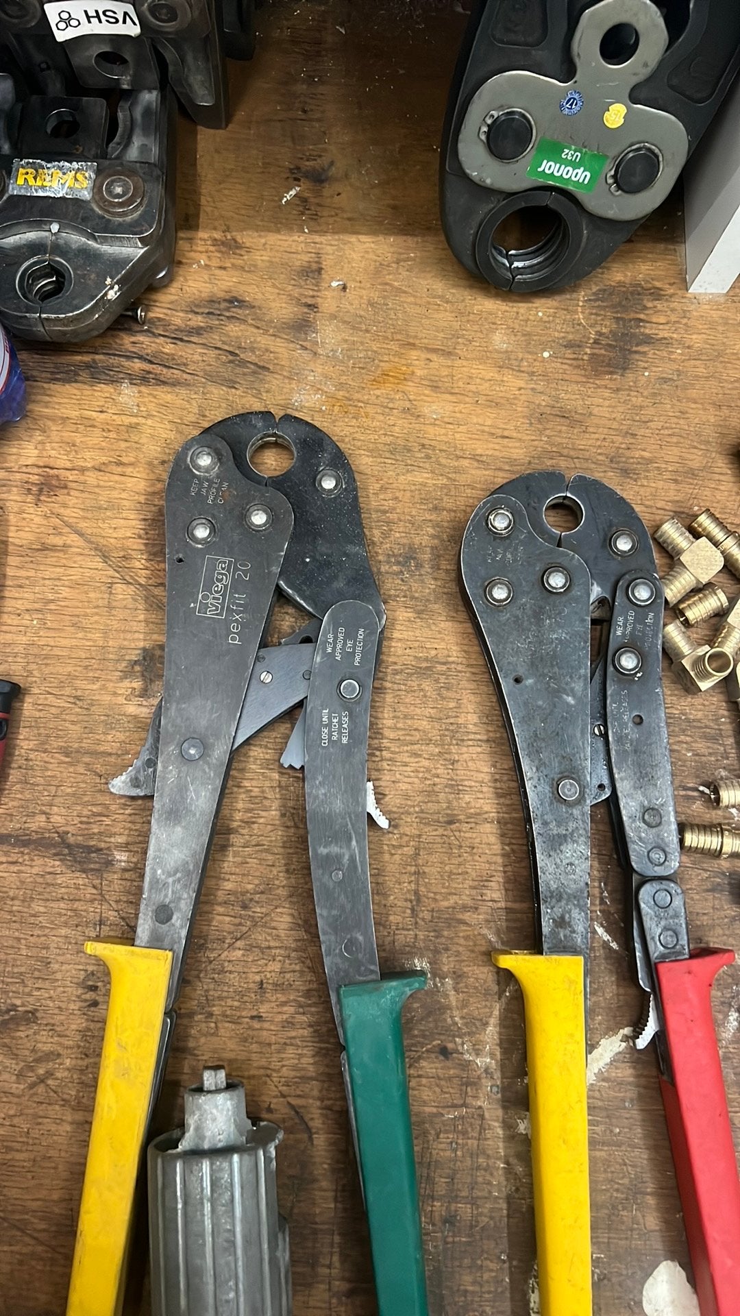Perstang viega  set 16 en 20 mm inc koppelingen, Ophalen of Verzenden, Zo goed als nieuw