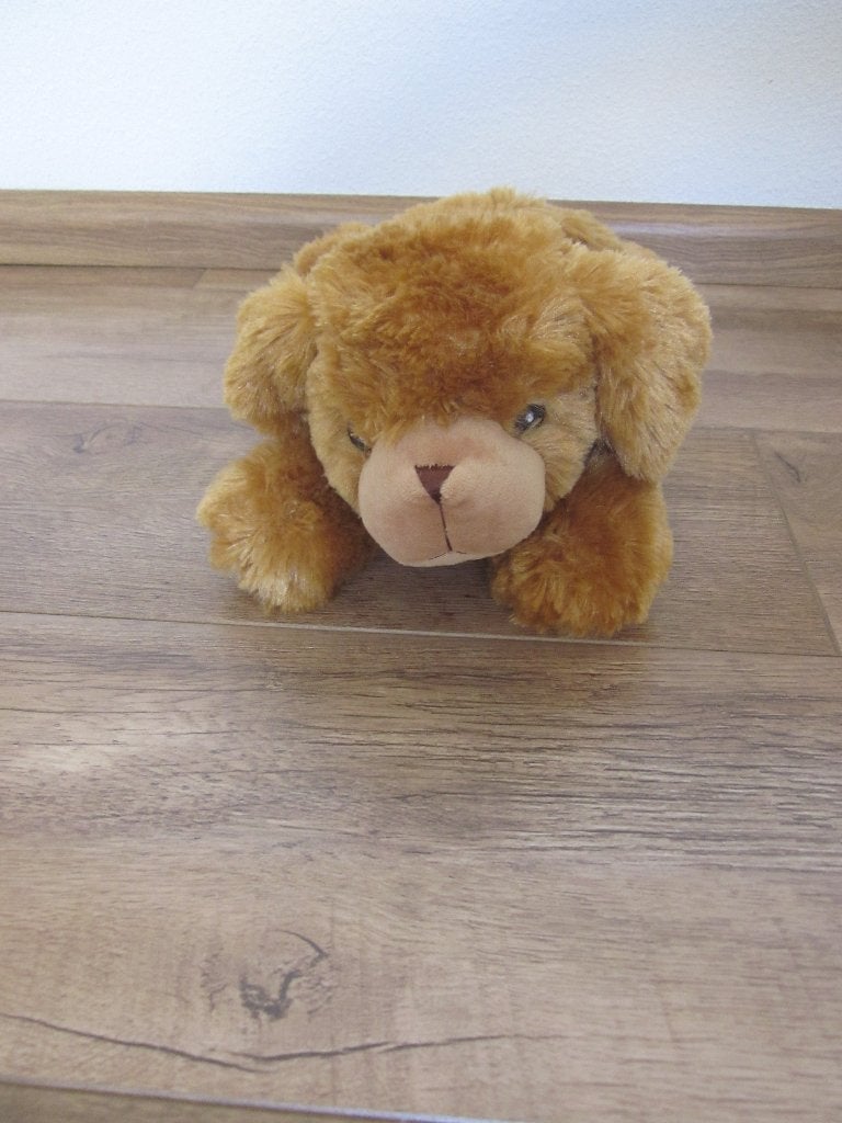 Superzachte roodbruine langharig pluche knuffelhond of beer, Overige merken, Overige karakters, Nieuw, Wasbaar