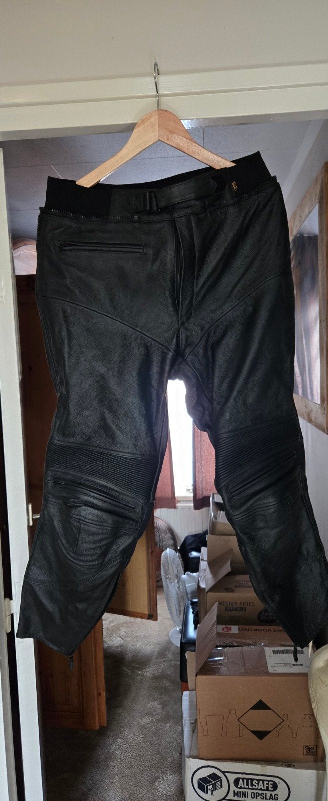 lerenbroek nieuw., Motoren, Kleding | Motorkleding, Ophalen, Broek | textiel