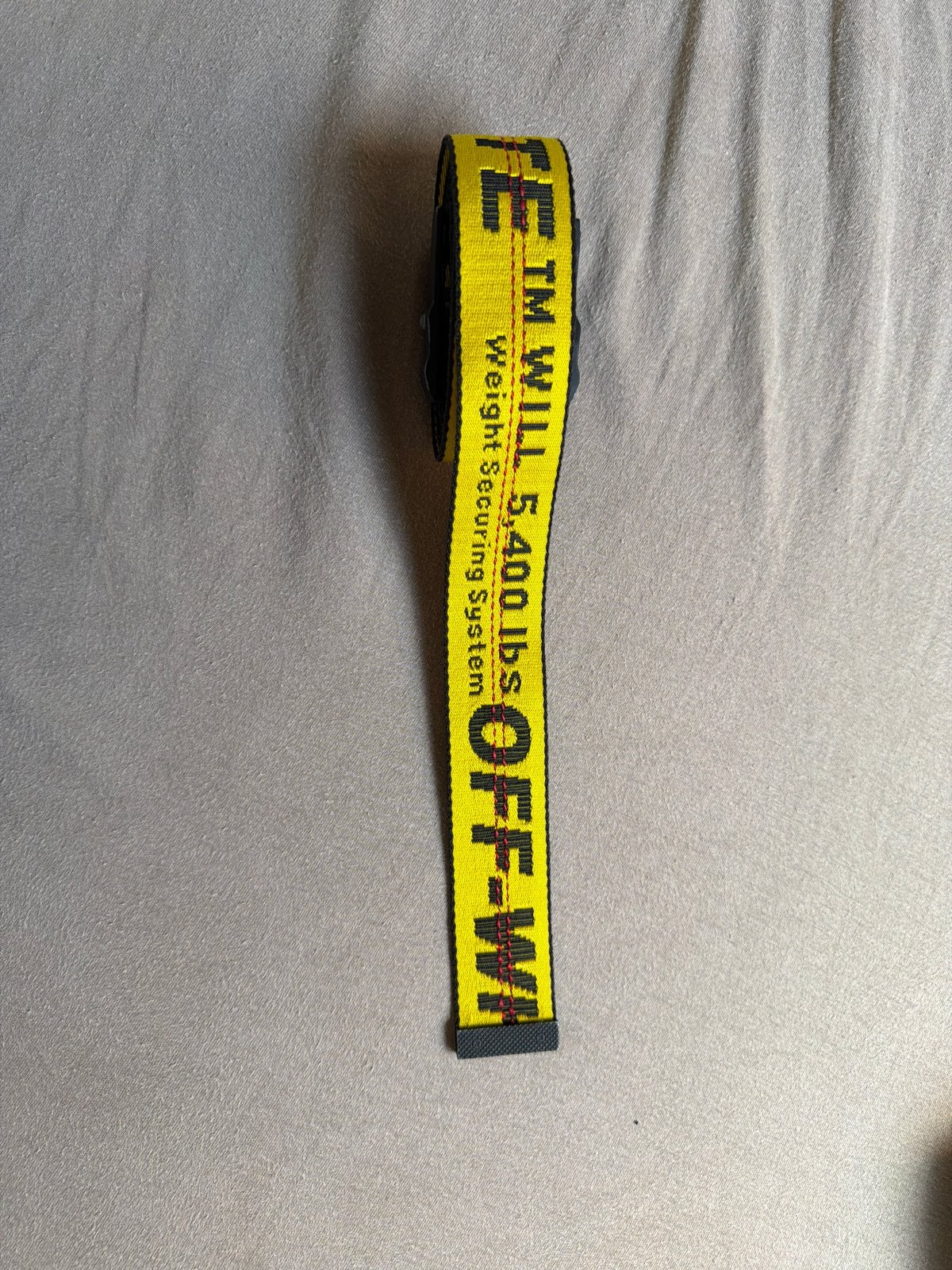 Off-White Industrial Belt Geel, Kleding | Dames, Riemen en Ceinturen, Overige kleuren, Heupriem, Ophalen of Verzenden, Zo goed als nieuw