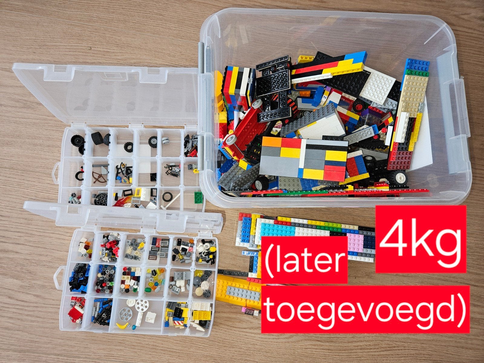 Lego ongesorteerd 22 - 24 kg (diverse kisten), Gebruikt, Overige thema's, Inclusief minifiguren, Lego