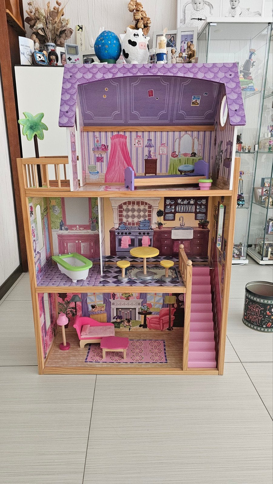 KidKraft Kayla poppenhuis voor Barbies (tot 30 cm), Ophalen, Zo goed als nieuw, Barbie
