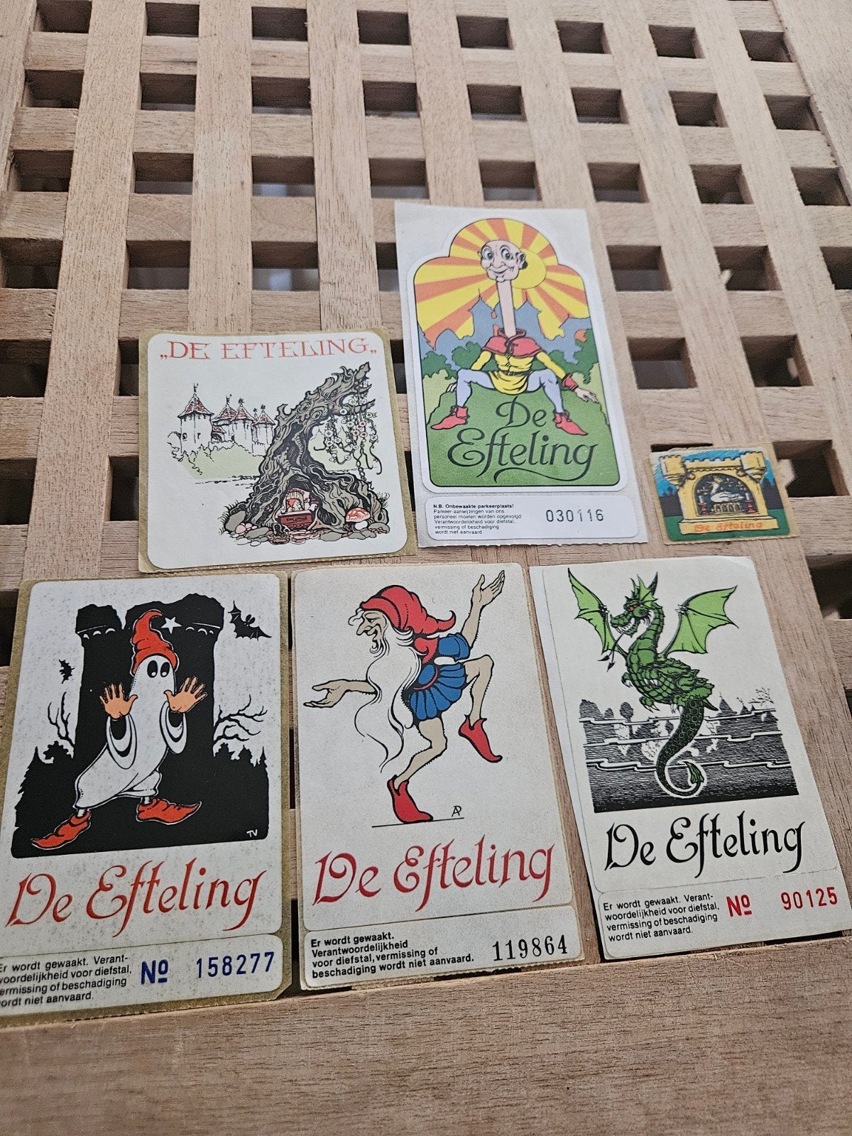 De Efteling stickers, Verzamelen, Efteling, Ophalen of Verzenden, Zo goed als nieuw, Overige typen