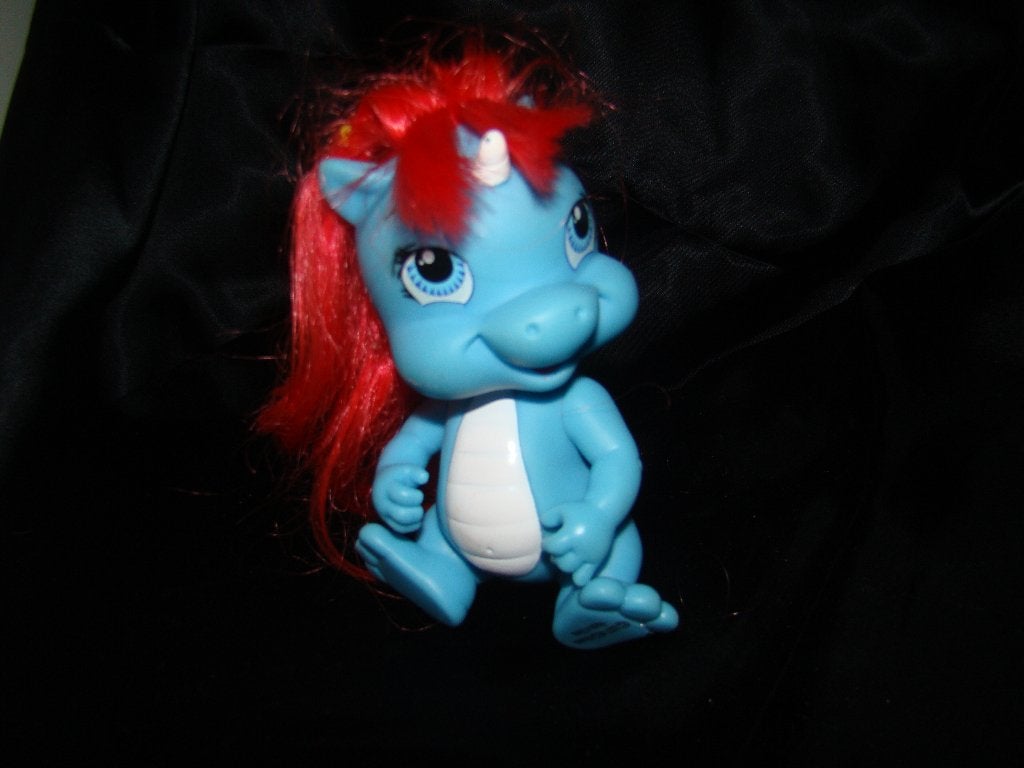 my little pony blauw draakje  2007  12 cm groot, Ophalen of Verzenden, Zo goed als nieuw