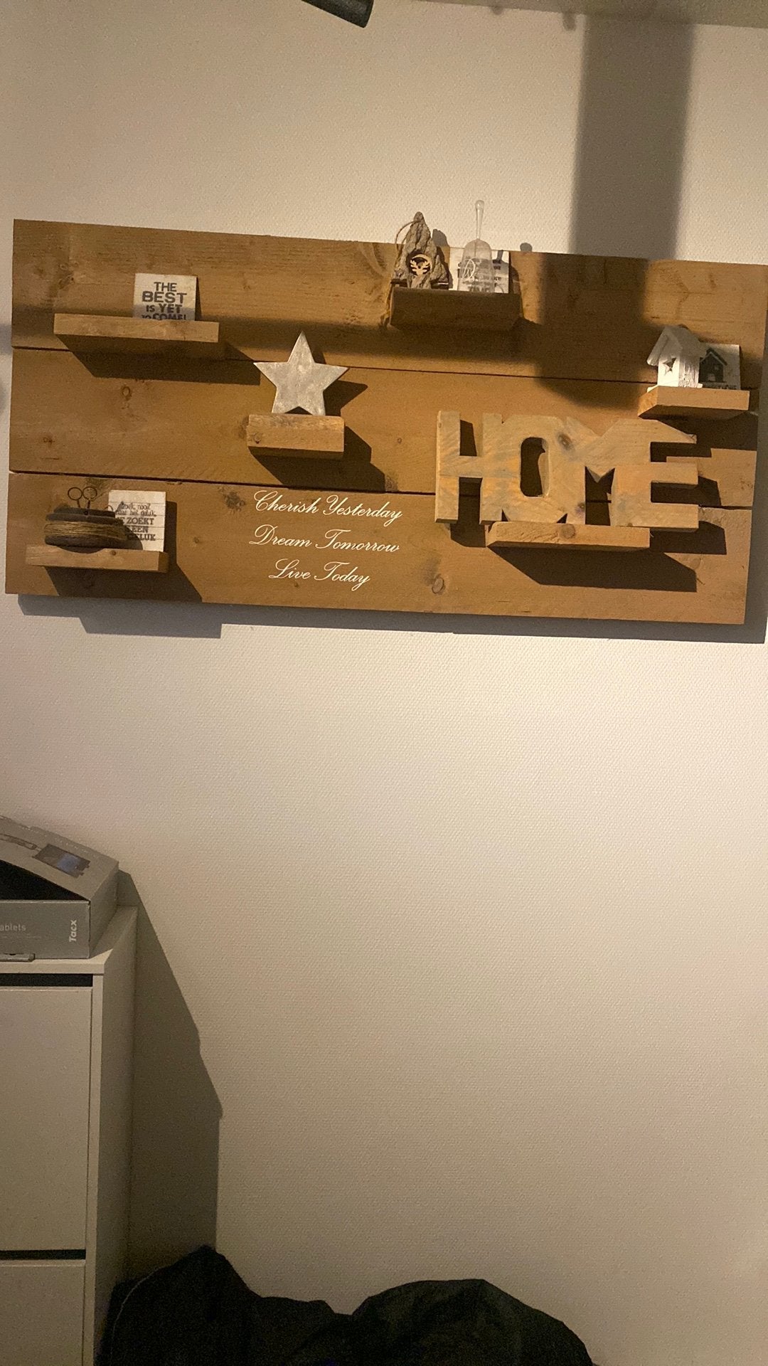 Wandbord, Ophalen, Zo goed als nieuw