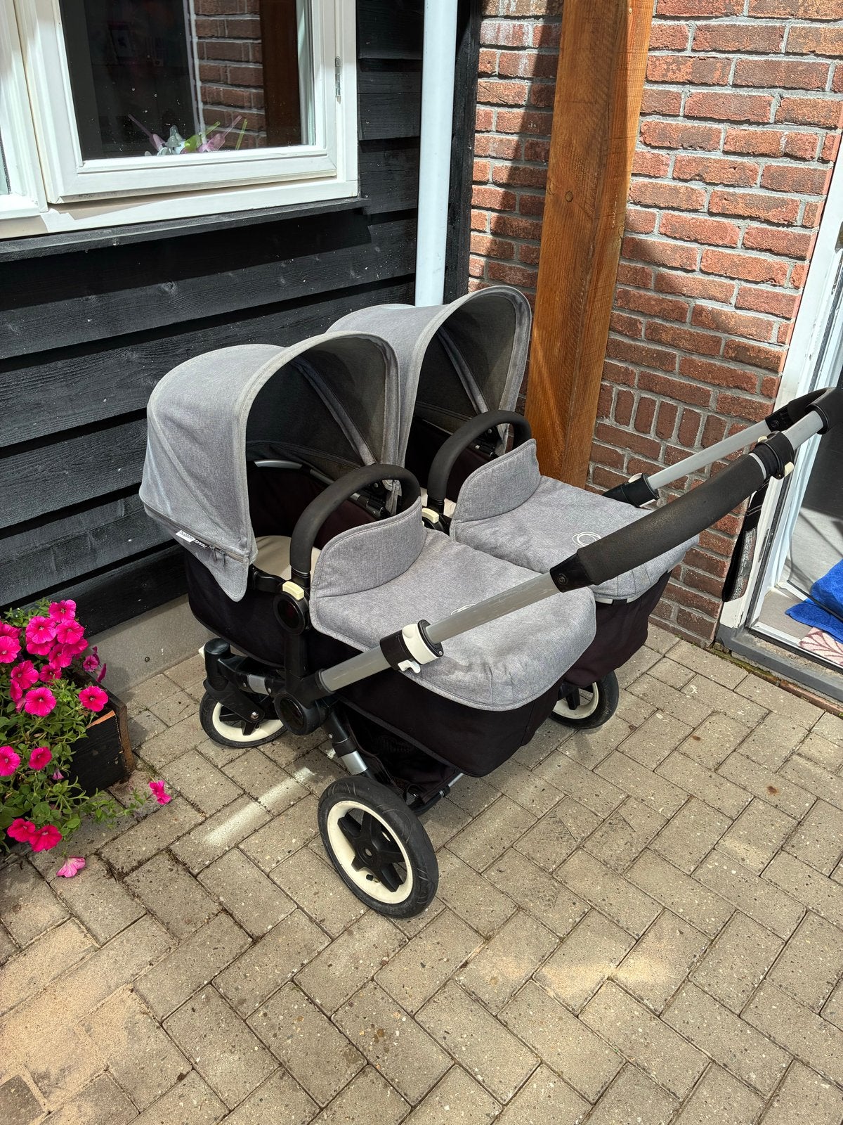 Bugaboo Donkey Duo Kinderwagen Grijs, Kinderen en Baby's, Kinderwagens en Combinaties, Gebruikt, Kinderwagen, Bugaboo, Duowagen