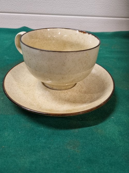 soepkom met schotel weidmann vintage, Antiek en Kunst, Antiek | Servies los, Ophalen of Verzenden